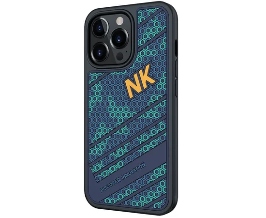 TPU+PC чехол Nillkin Striker для Apple iPhone 13 Pro Max (6.7") Blue / Green