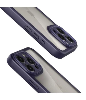 TPU чохол Transparent + Colour 1,5mm для Apple iPhone 13 Pro Max (6.7") Purple
