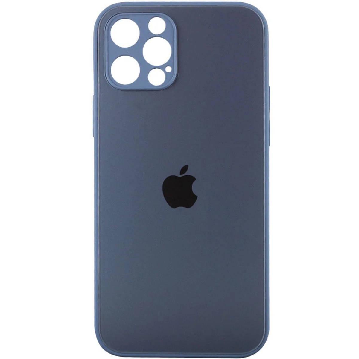 TPU+Glass чехол Matte Candy Full camera для Apple iPhone 13 Pro Max (6.7") Синий