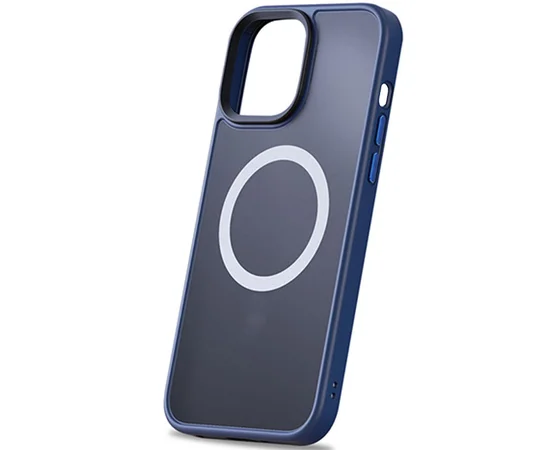 TPU+PC чохол Metal Buttons with MagSafe для Apple iPhone 13 Pro Max (6.7") Синій