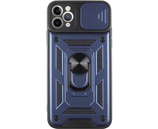 Ударопрочный чехол Camshield Serge Ring для Apple iPhone 13 Pro Max (6.7") Синий