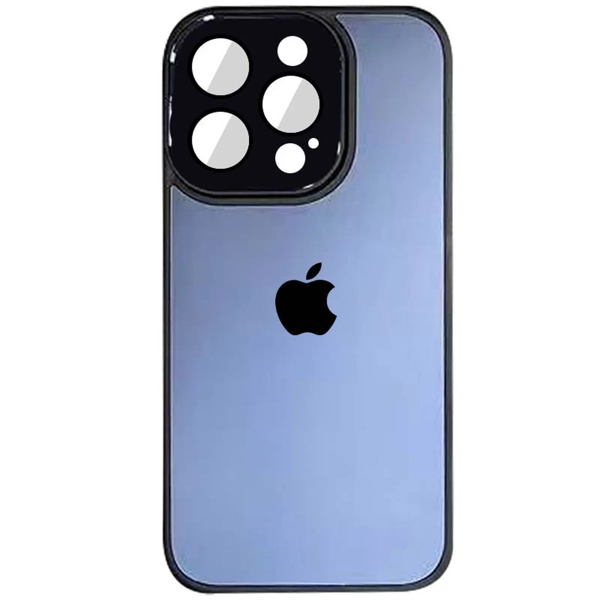 Чехол TPU+Glass Sapphire Midnight для Apple iPhone 13 Pro Max (6.7") Черный / Black