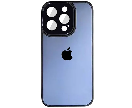 Чехол TPU+Glass Sapphire Midnight для Apple iPhone 13 Pro Max (6.7") Черный / Black