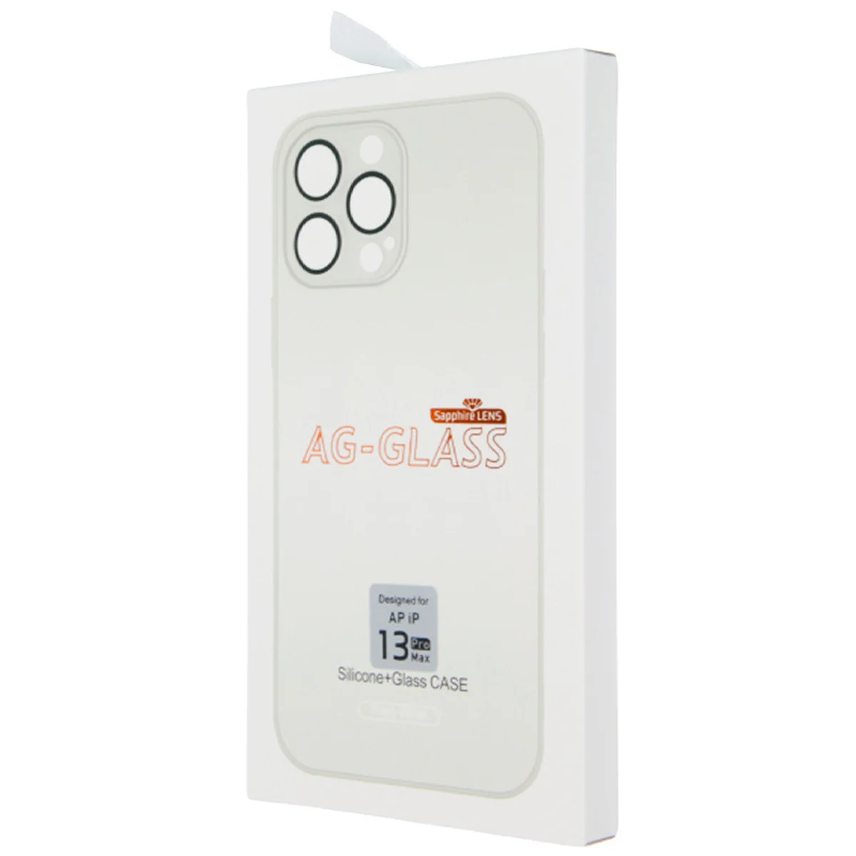 Чохол TPU+Glass Sapphire matte case для Apple iPhone 13 Pro Max (6.7") Pearly White