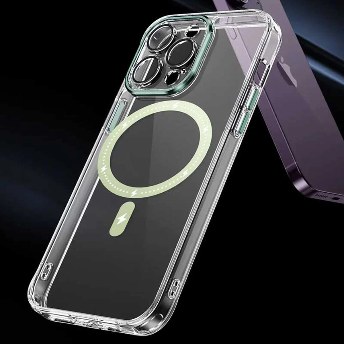 Чехол TPU+PC Colorful with MagSafe для Apple iPhone 13 Pro Max (6.7") Green