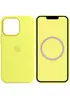 Чехол Silicone case (AAA) full with Magsafe and Animation для Apple iPhone 13 Pro Max (6.7") Желтый / Lemon Zest