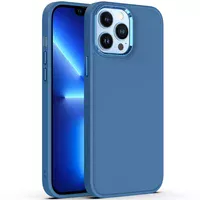 TPU чохол Bonbon Metal Style для Apple iPhone 13 Pro Max (6.7") Синій / Denim Blue