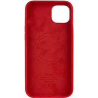 Чехол Silicone case (AAA) full with Magsafe для Apple iPhone 13 Pro Max (6.7") Красный / Red