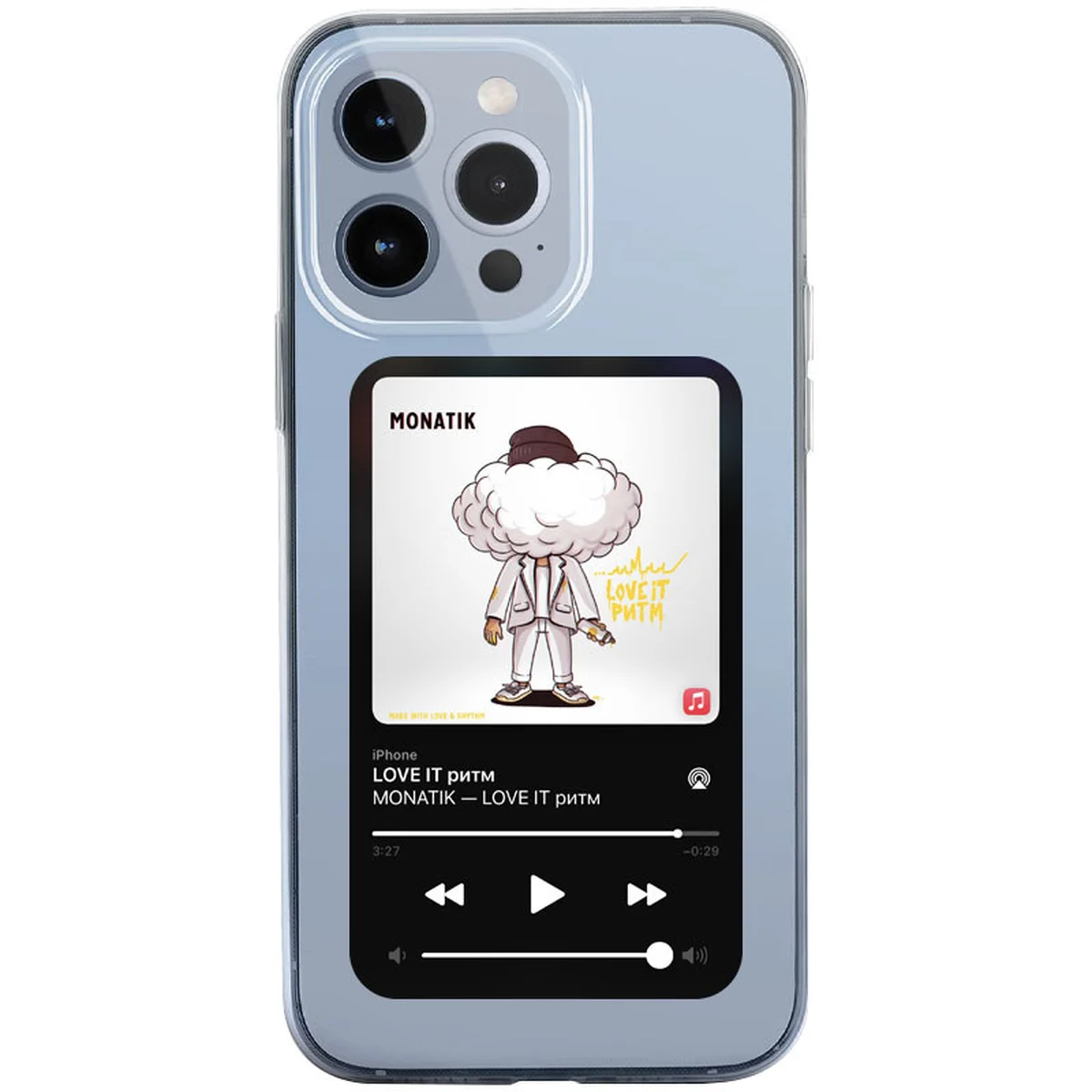 TPU чехол Music style для Apple iPhone 13 Pro Max (6.7") Monatik