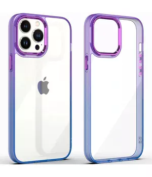 Чохол TPU+PC Fresh sip series для Apple iPhone 13 Pro Max (6.7") Синій / Фіолетовий