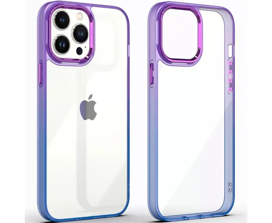 Чохол TPU+PC Fresh sip series для Apple iPhone 13 Pro Max (6.7") Синій / Фіолетовий