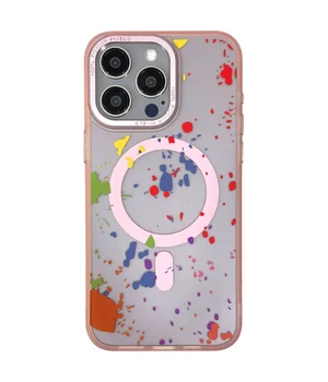 Чехол TPU+PC Flush with MagSafe для Apple iPhone 13 Pro Max (6.7") Baby pink