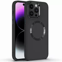 TPU чехол Bonbon Metal Style with MagSafe для Apple iPhone 13 Pro Max (6.7") Черный / Black