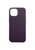 Кожаный чехол Leather Case (AAA) with MagSafe and Animation для Apple iPhone 13 Pro Max (6.7") Dark Purple