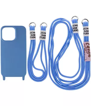 Чохол TPU two straps California для Apple iPhone 13 Pro Max (6.7") Синій / Cosmos blue