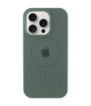 Чохол Silicone Case Full Protective (AA) with MagSafe для Apple iPhone 13 Pro Max (6.7") Зелений / Pine green