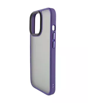 TPU+PC чехол Metal Buttons для Apple iPhone 13 Pro Max (6.7") Темно-фиолетовый