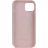 Чохол Silicone case (AAA) full with Magsafe для Apple iPhone 13 Pro Max (6.7") Рожевий / Chalk Pink