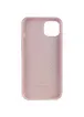 Чохол Silicone case (AAA) full with Magsafe для Apple iPhone 13 Pro Max (6.7") Рожевий / Chalk Pink
