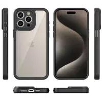 TPU чехол Transparent + Colour 1,5mm для Apple iPhone 13 Pro Max (6.7") Black