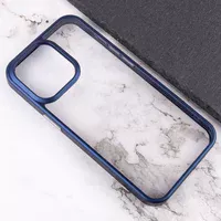 TPU+PC чехол Chrome Buttons для Apple iPhone 13 Pro Max (6.7") Синий