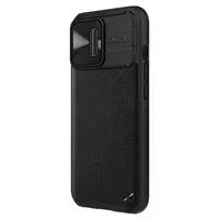 Шкіряна накладка Nillkin Camshield Leather (шторка на камеру) для Apple iPhone 13 Pro Max (6.7") Чорний / Black