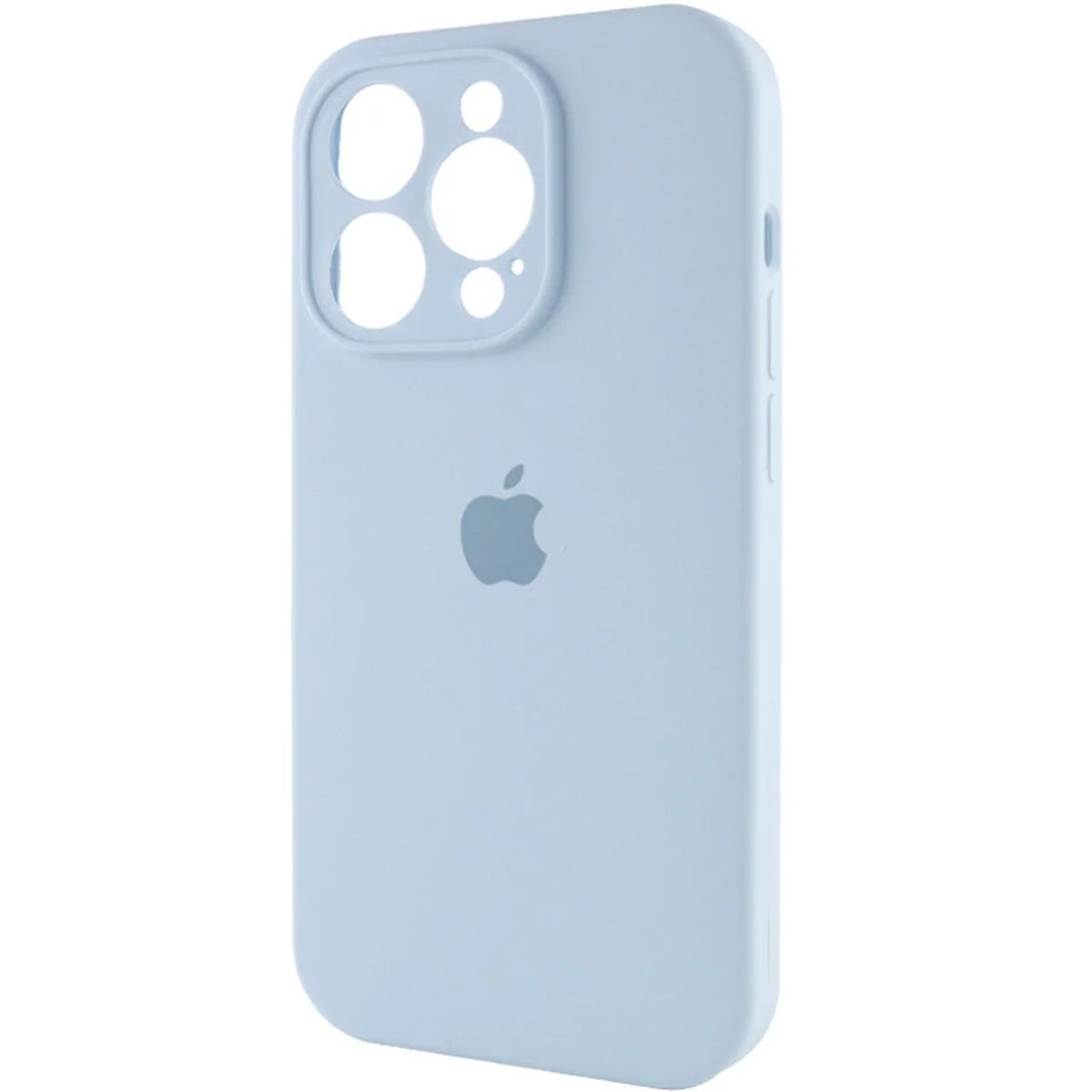 Чехол Silicone Case Full Camera Protective (AA) для Apple iPhone 13 Pro Max (6.7") Голубой / Sweet Blue