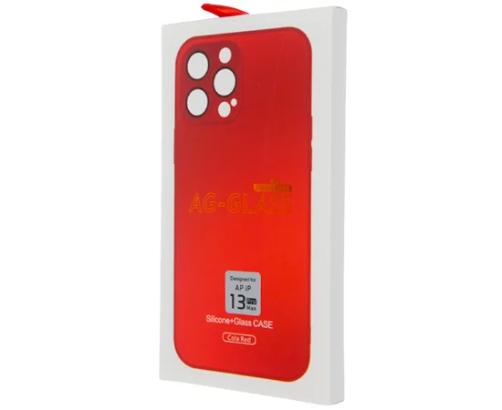 Чохол TPU+Glass Sapphire matte case для Apple iPhone 13 Pro Max (6.7") Cola Red