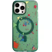 Чехол TPU+PC Flush with MagSafe для Apple iPhone 13 Pro Max (6.7") Dark green