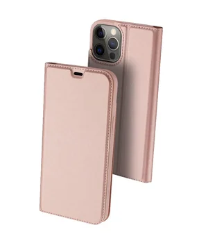 Чехол-книжка Dux Ducis с карманом для визиток для Apple iPhone 13 Pro Max (6.7") Rose Gold