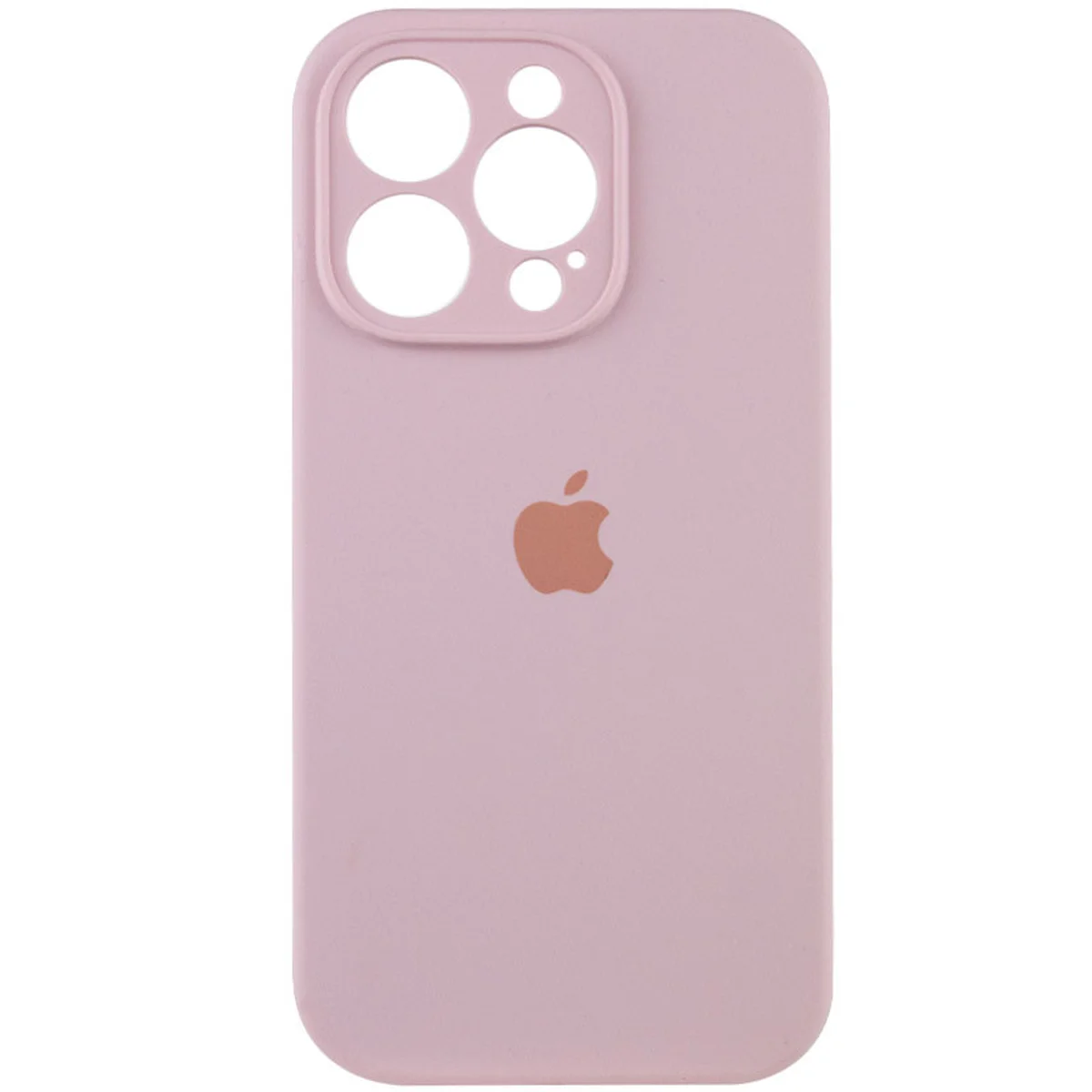 Чохол Silicone Case Full Camera Protective (AA) Apple iPhone 13 Pro Max (6.7") Рожевий / Chalk Pink