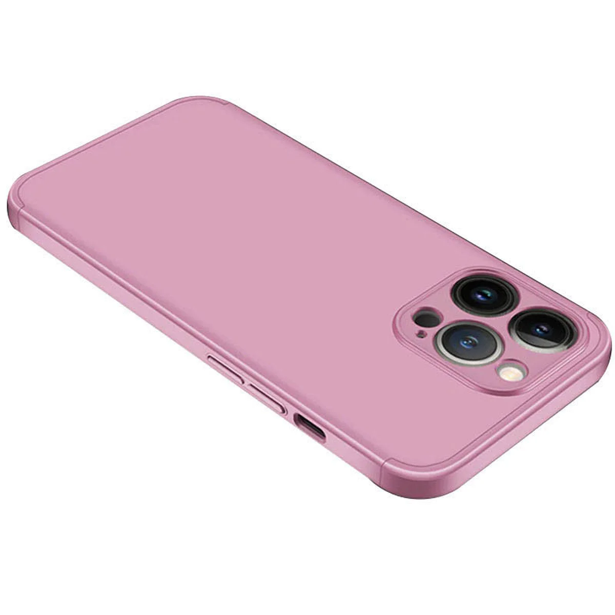 Пластикова накладка GKK LikGus 360 градусів (opp) для Apple iPhone 13 Pro Max (6.7") Рожевий / Rose gold
