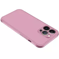 Пластиковая накладка GKK LikGus 360 градусов (opp) для Apple iPhone 13 Pro Max (6.7") Розовый / Rose gold