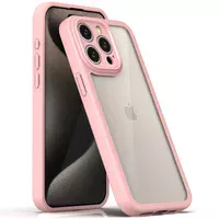 TPU чехол Transparent + Colour 1,5mm для Apple iPhone 13 Pro Max (6.7") Pink