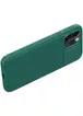 Карбонова накладка Nillkin Camshield (шторка на камеру) для Apple iPhone 13 Pro Max (6.7 ") Зелений / Dark Green