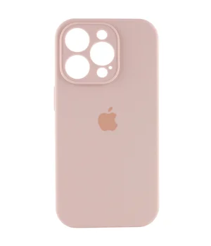 Чехол Silicone Case Full Camera Protective (AA) для Apple iPhone 13 Pro Max (6.7") Розовый / Pink Sand