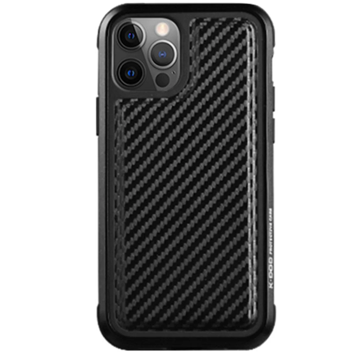 Чехол PC+TPU+Metal K-DOO MARS Series для Apple iPhone 13 Pro Max (6.7") Carbon Black