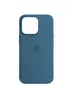 Чехол Silicone case (AAA) full with Magsafe and Animation для Apple iPhone 13 Pro Max (6.7") Синий / Blue Jay