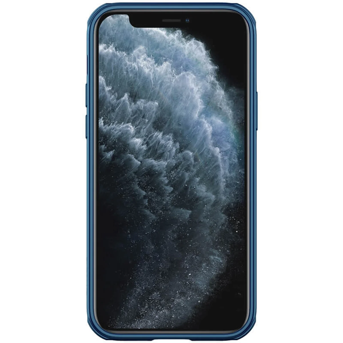 Карбоновая накладка Nillkin Camshield (шторка на камеру) для Apple iPhone 13 Pro Max (6.7") Синий / Blue