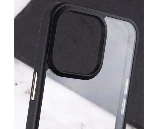 TPU+PC чехол Chrome Buttons для Apple iPhone 13 Pro Max (6.7") Черный