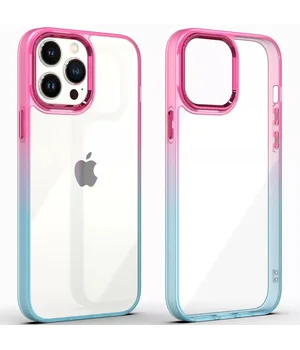 Чохол TPU+PC Fresh sip series для Apple iPhone 13 Pro Max (6.7") Бірюзовий / Рожевий