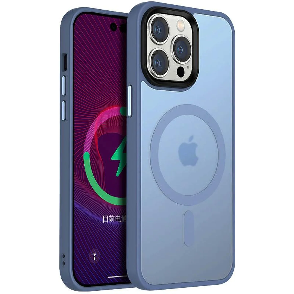 Чохол Ummi Colorful with MagSafe для Apple iPhone 13 Pro Max (6.7") Синій / Sierra Blue