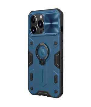 TPU+PC чохол Nillkin CamShield Armor no logo (шторка на камеру) для Apple iPhone 13 Pro Max (6.7") Синій