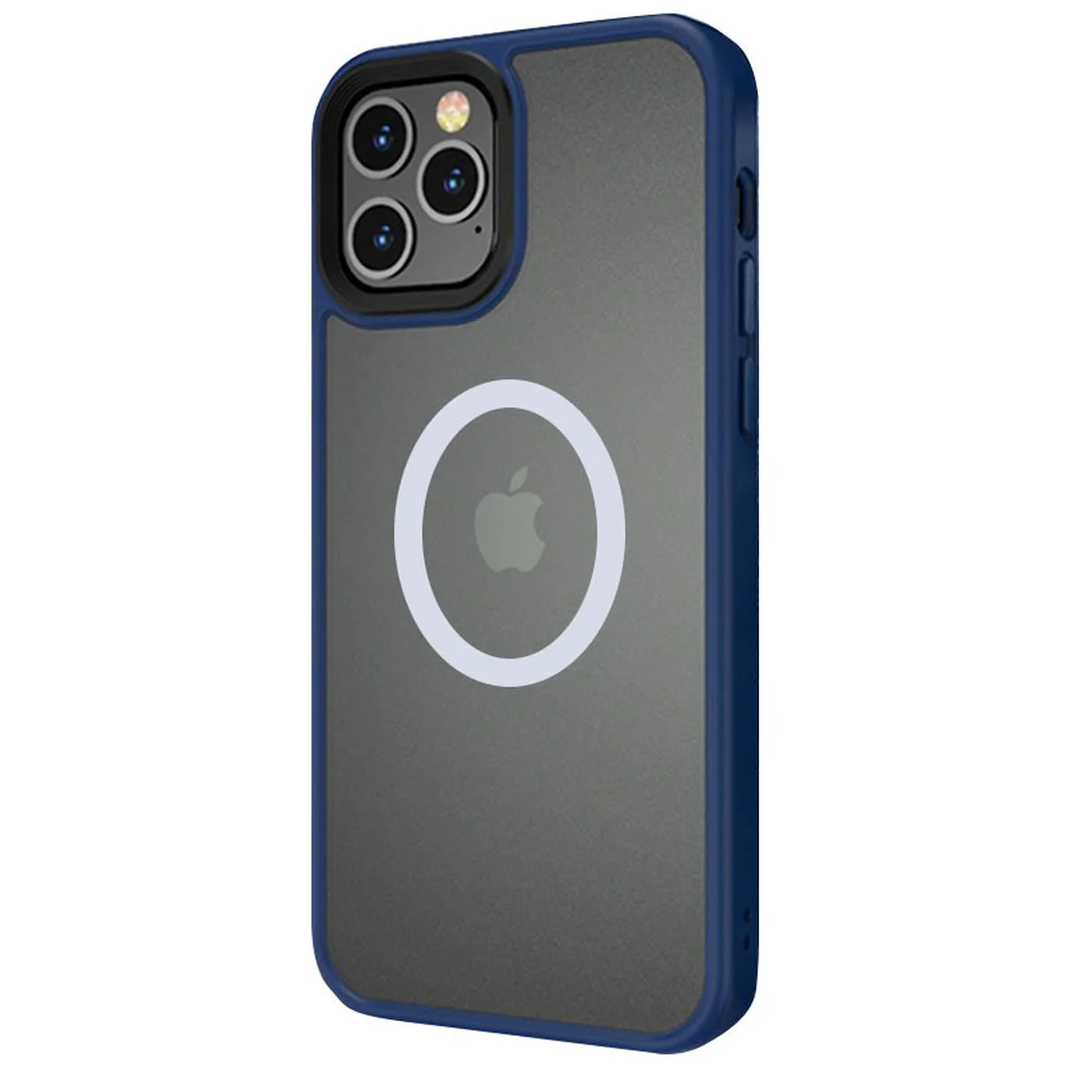 TPU+PC чехол Metal Buttons with MagSafe для Apple iPhone 13 Pro Max (6.7") Синий