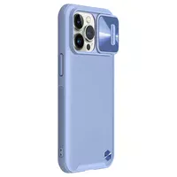 Кожаная накладка Nillkin Camshield Leather (шторка на камеру) для Apple iPhone 13 Pro Max (6.7") Сиреневый / Purple