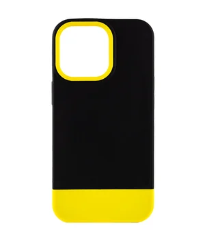 Чехол TPU+PC Bichromatic для Apple iPhone 13 Pro Max (6.7") Black / Yellow