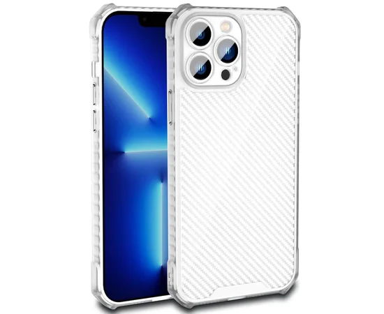 Чехол TPU Ease Carbon color series для Apple iPhone 13 Pro Max (6.7") Матовый / Прозрачный