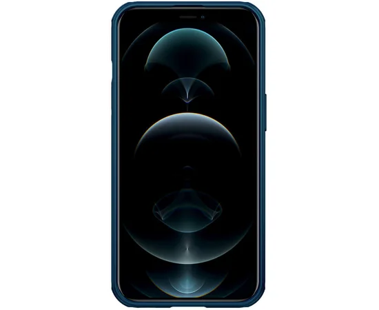 Карбоновая накладка Nillkin CamShield Pro Magnetic для Apple iPhone 13 Pro Max (6.7") Синий