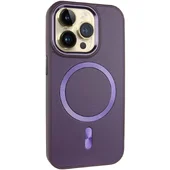 Кожаный чехол SnapCase with MagSafe для Apple iPhone 13 Pro Max (6.7") Dark Purple