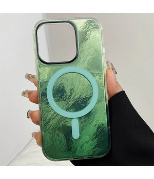 Чохол TPU Shiny Mountain (MagFit) для Apple iPhone 13 Pro Max (6.7") Green